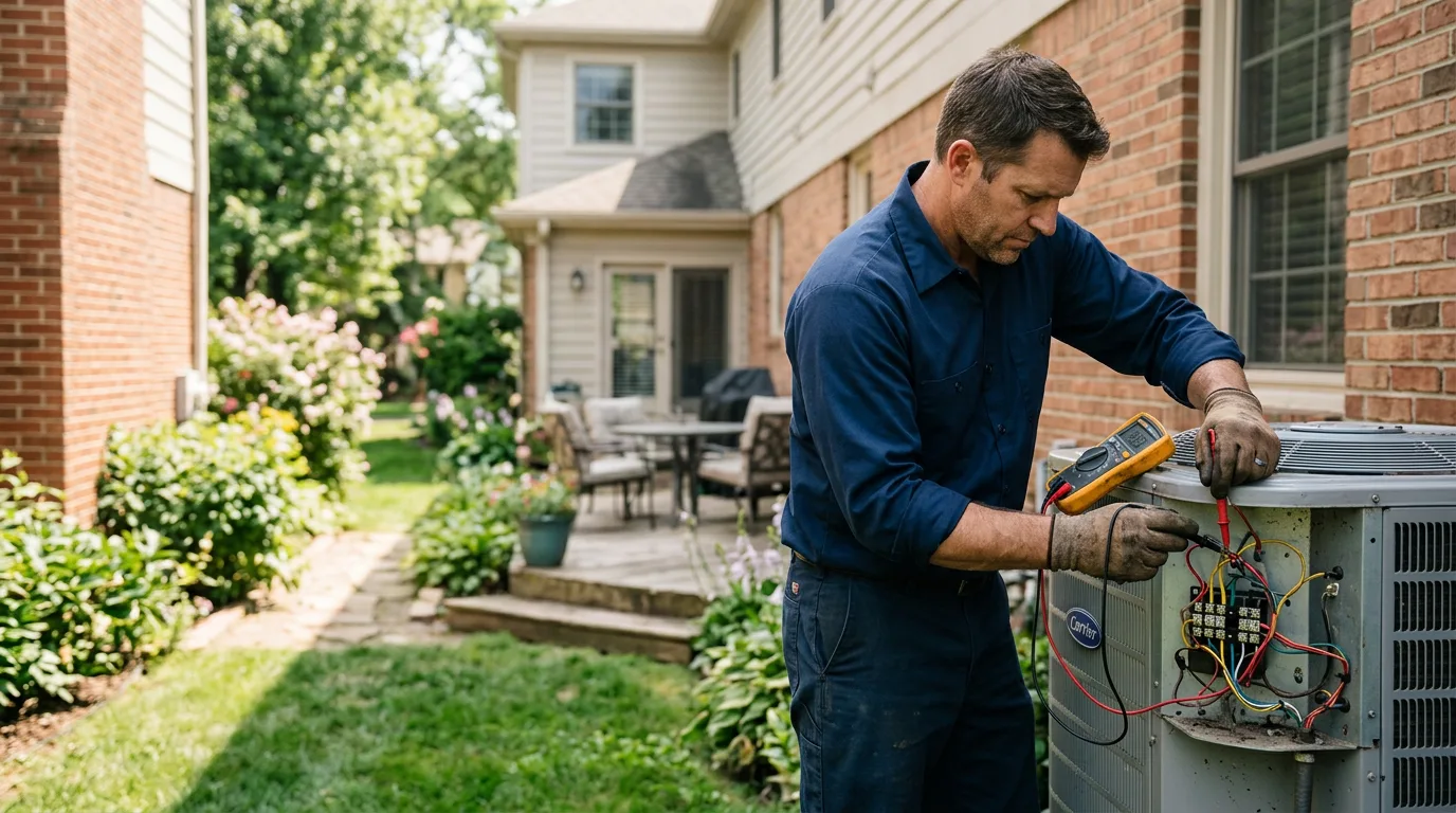 HVAC technician working near Central Lake, MI